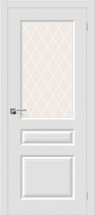 Межкомнатная дверь Скинни-15.1, остеклённая, белый