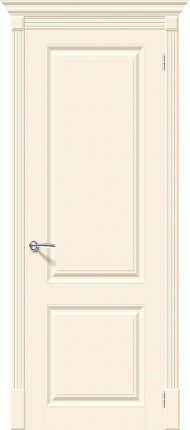 Межкомнатная дверь Скинни-12, глухая, крем
