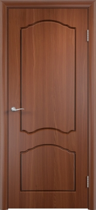 Межкомнатная дверь ПВХ Лилия, глухая, итальянский орех
