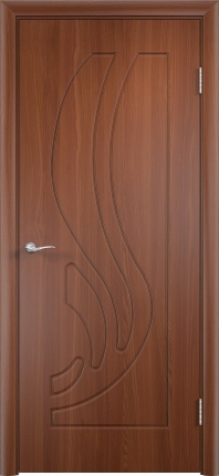 Межкомнатная дверь ПВХ Лотос, глухая, итальянский орех