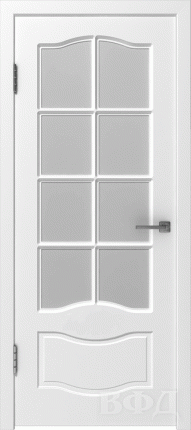 Межкомнатная дверь Прованс, остеклённая, белый