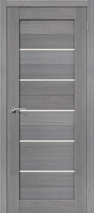 Межкомнатная дверь Порта-22, остеклённая, 3D Grey