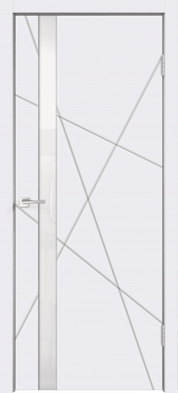 Межкомнатная дверь SCANDI S Z1, остеклённая, эмалит белый RAL-9003