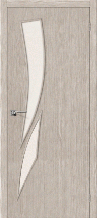 Межкомнатная дверь Мастер-10, остеклённая, 3D Cappuccino