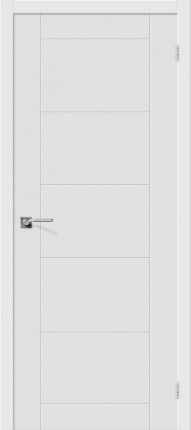 Межкомнатная дверь ПВХ Граффити-4, глухая, белый