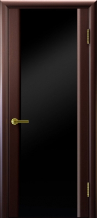 Межкомнатная дверь Техно 3, black, остеклённая, венге