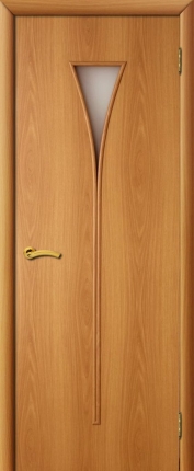 Межкомнатная дверь Рюмка, остеклённая, миланский орех