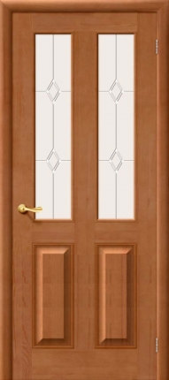 Межкомнатная дверь М 15, остеклённая, светлый лак